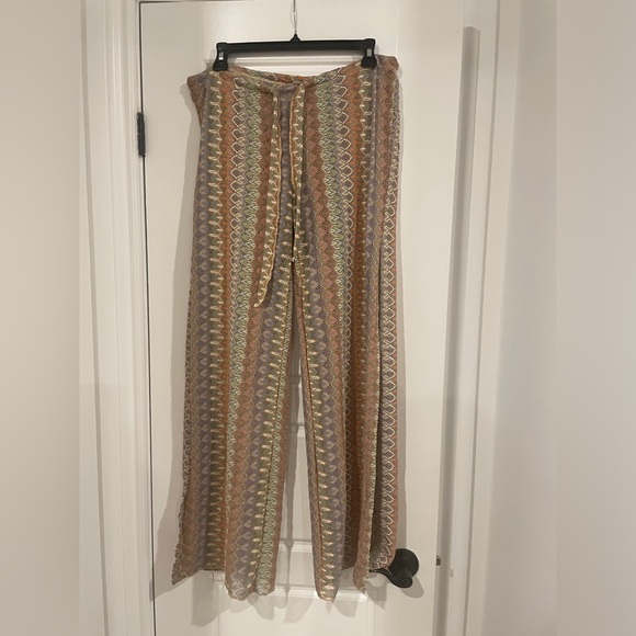 Becca swim crochet side slit pants size small - Picture 4 of 13